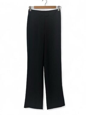 bebe Black Wide-Leg Dress Pants
